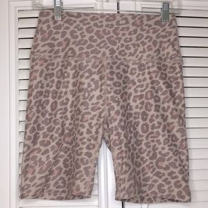 Beyond Yoga Leopard Spacedye Biker Shorts